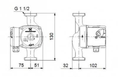 Циркуляционный насос Grundfos UPS 20-40 130
